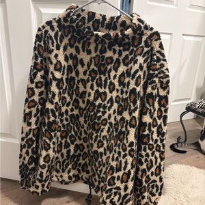 Kori Animal Print Fleece Jacket
